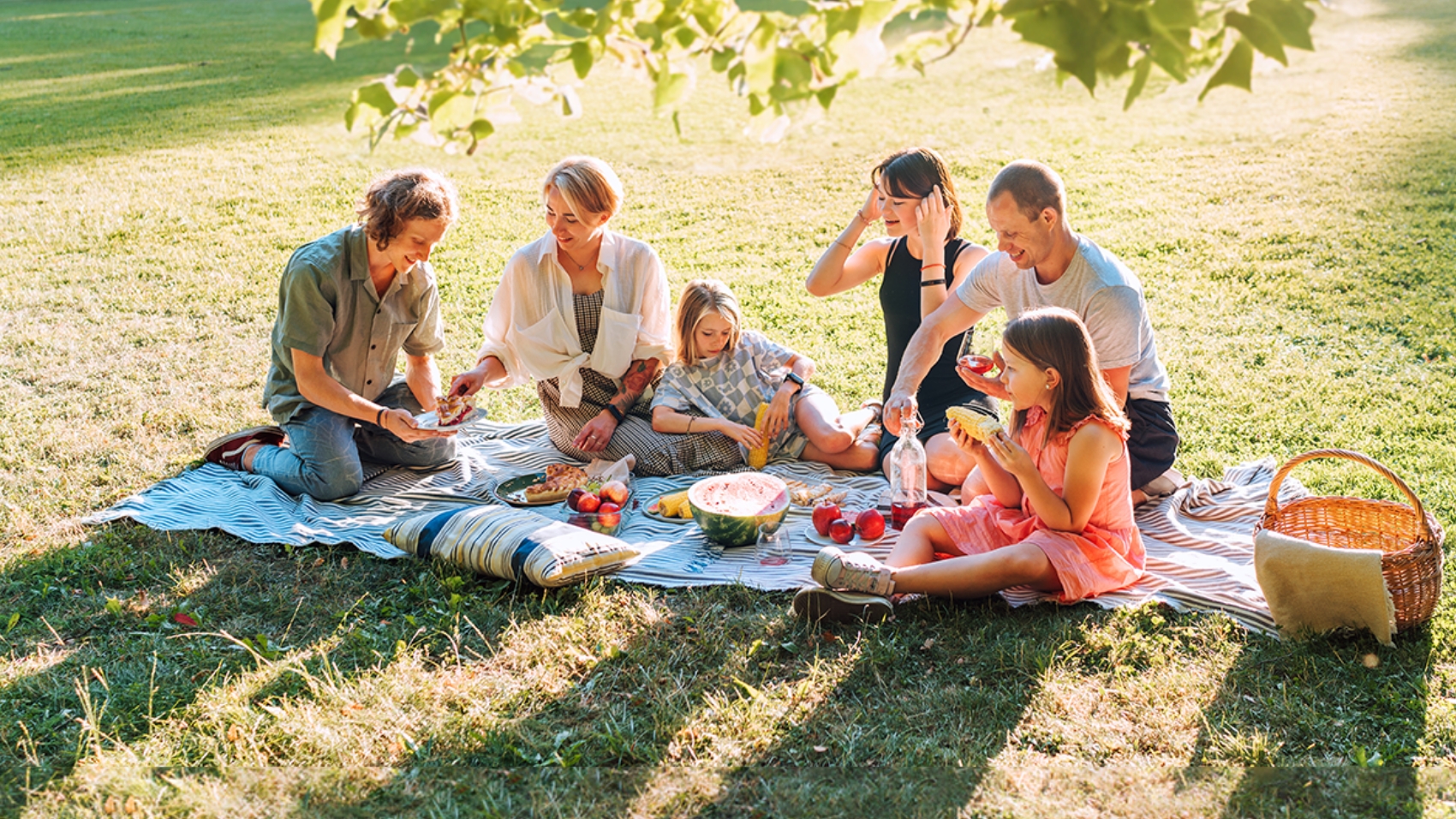 Image of people enjoying a picnic in the park