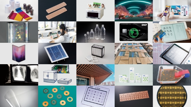 Image of DNP's wide range of products and services which we have created